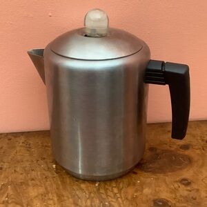 Vintage Copco Stove Top/Camping Percolator Stainless Steel 8 Cup Coffee Pot